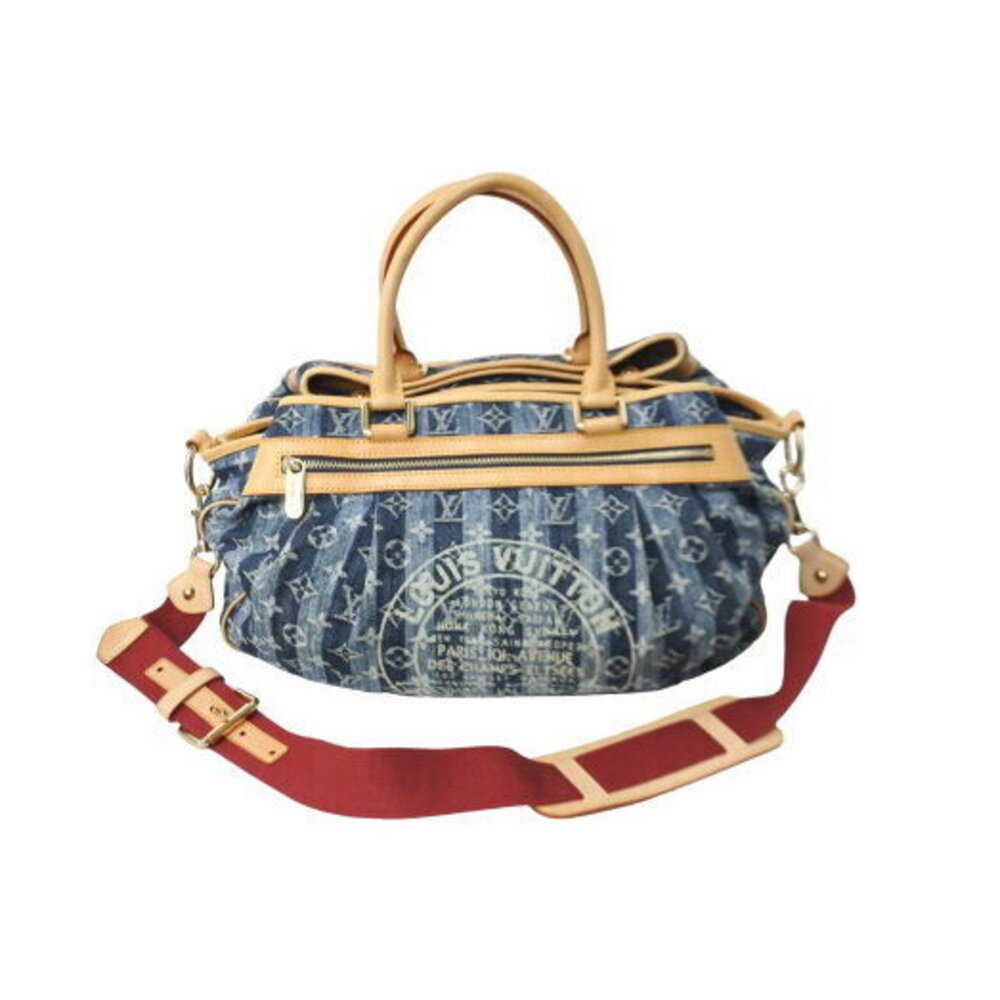 Louis Vuitton Monogram Denim Cavalier Shoulder Bag Blue